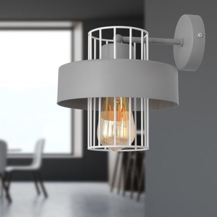 Wandleuchte VOLTA 1xE27/15W/230V grau