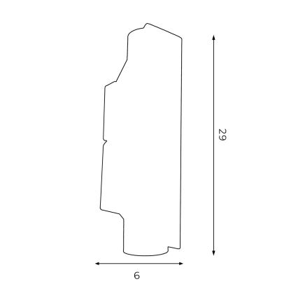 Wandleuchte WALL 2xGU10/8W/230V weiß/Kupfer