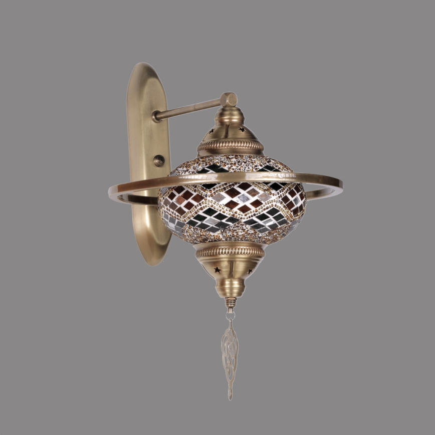 Wandleuchte YENI 1xE27/40W/230V Bronze