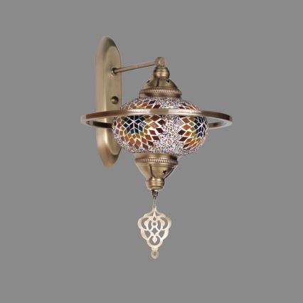 Wandleuchte YENI 1xE27/40W/230V Bronze