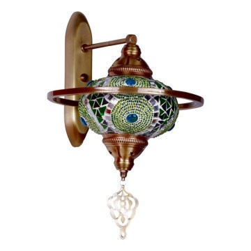 Wandleuchte YENI 1xE27/40W/230V bronzefarben