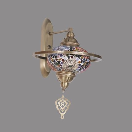 Wandleuchte YENI 1xE27/40W/230V bronzefarben