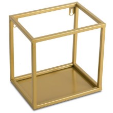Wandregal 20x20 cm gold