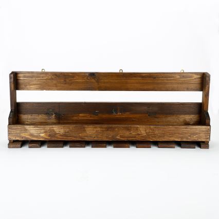 Wandregal 28x102 cm Fichte braun