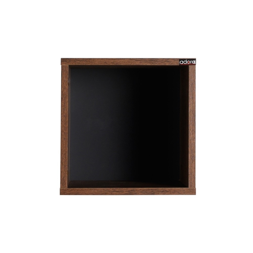 Wandregal 33x33 cm braun