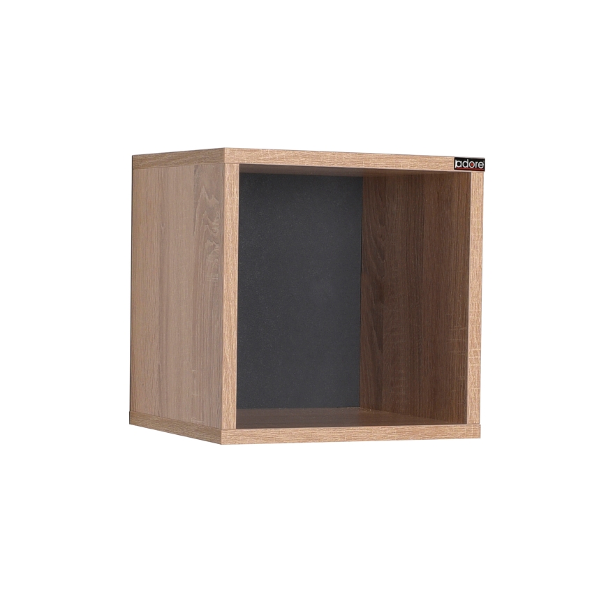 Wandregal 33x33 cm braun
