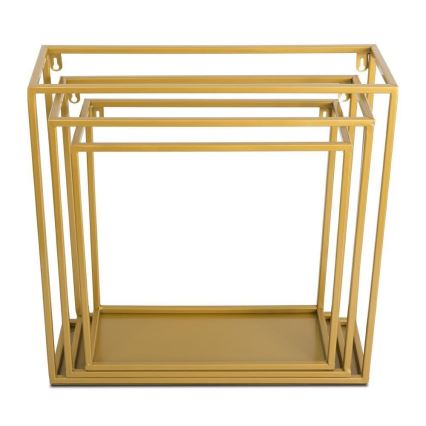 Wandregal 35x35 cm in Gold