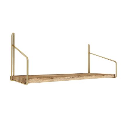 Wandregal 45x16 cm Eiche/golden