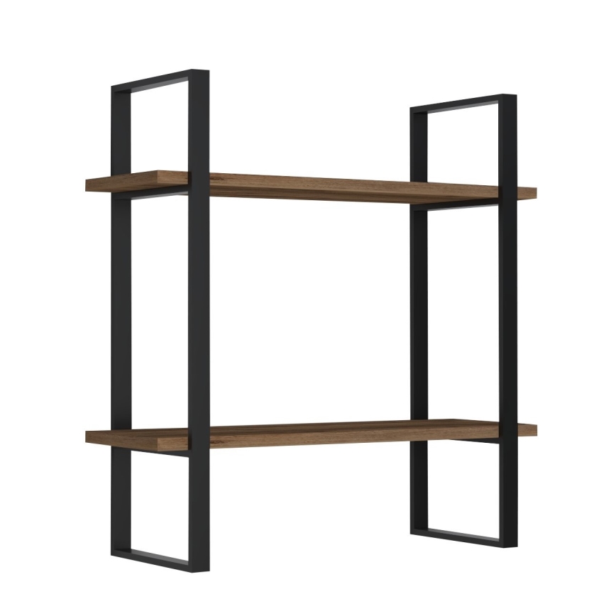 Wandregal BUBA 70x70 cm braun/anthrazit