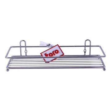 Wandregal für die Dusche 10x30 cm glänzender Chrom