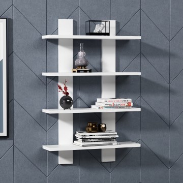 Wandregal LAUREL 90x60 cm weiß