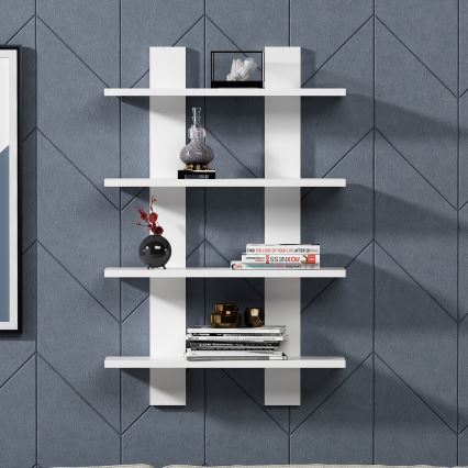 Wandregal LAUREL 90x60 cm weiß
