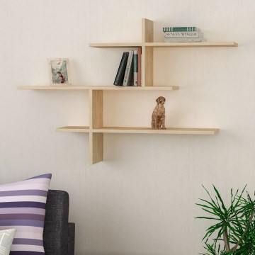 Wandregal LEO 80,5x123 cm Eiche