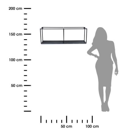 Wandregal LOFT 30x90 cm