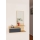 Wandregal mit Spiegel ROZELLA 90x60 cm beige/anthrazit