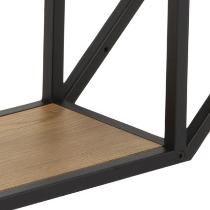 Wandregal SARON 77x77 cm Eiche/Schwarz