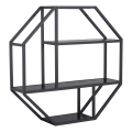 Wandregal SARON 77x77 cm schwarz