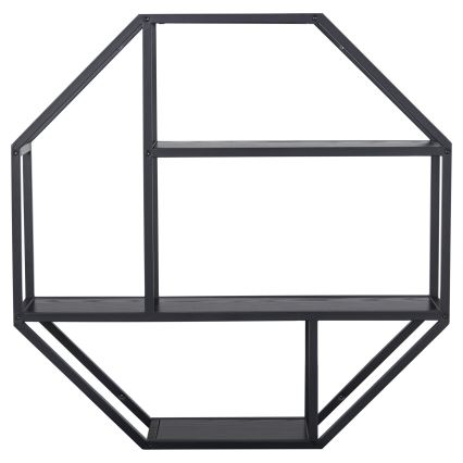 Wandregal SARON 77x77 cm schwarz