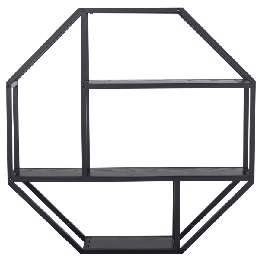 Wandregal SARON 77x77 cm schwarz