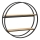 Wandregal SHELF d 62,5 cm Eiche