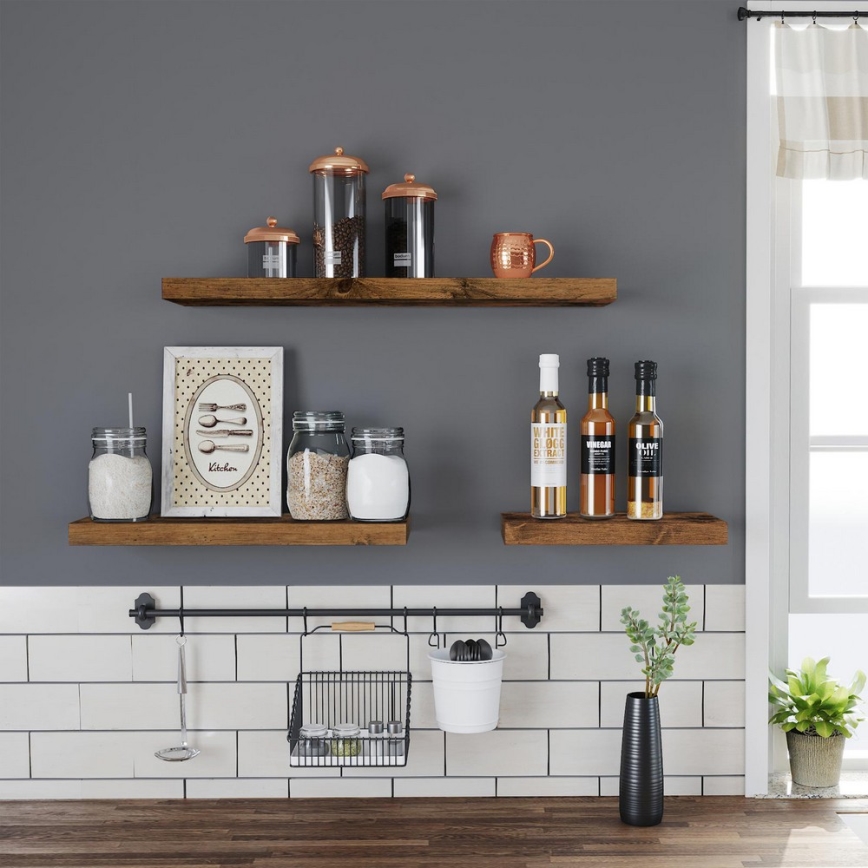 Wandregal SHELFY in Braun