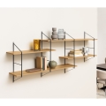 Wandregal TOCO 191x79 cm Eiche