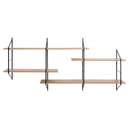 Wandregal TOCO 191x79 cm Eiche