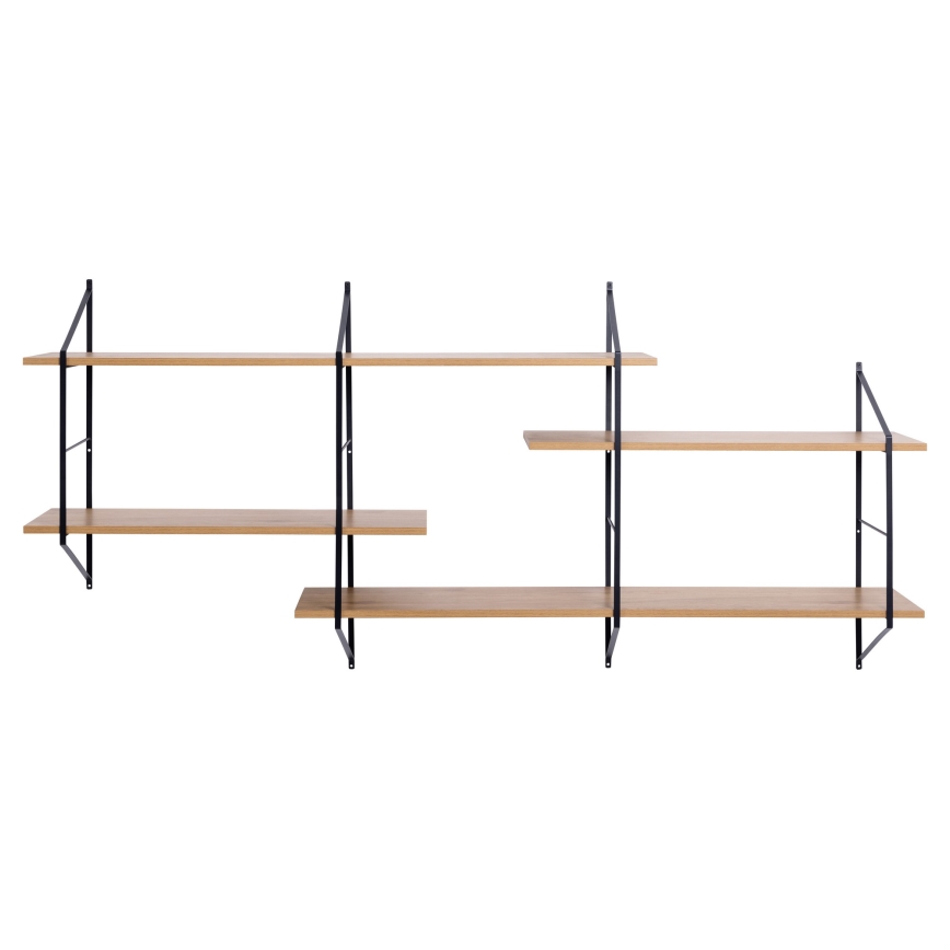 Wandregal TOCO 191x79 cm Eiche