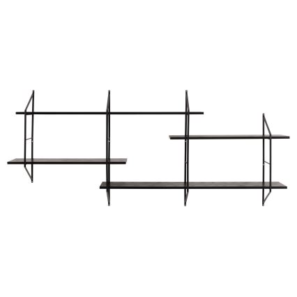 Wandregal TOCO 191x79 cm, schwarz