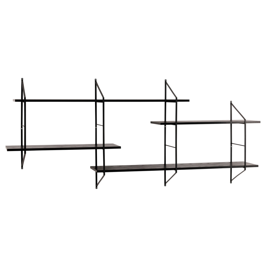 Wandregal TOCO 191x79 cm, schwarz