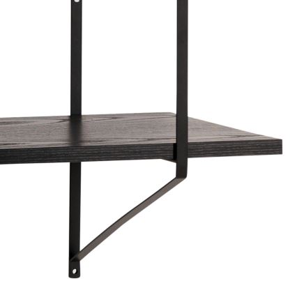 Wandregal TOCO 191x79 cm, schwarz