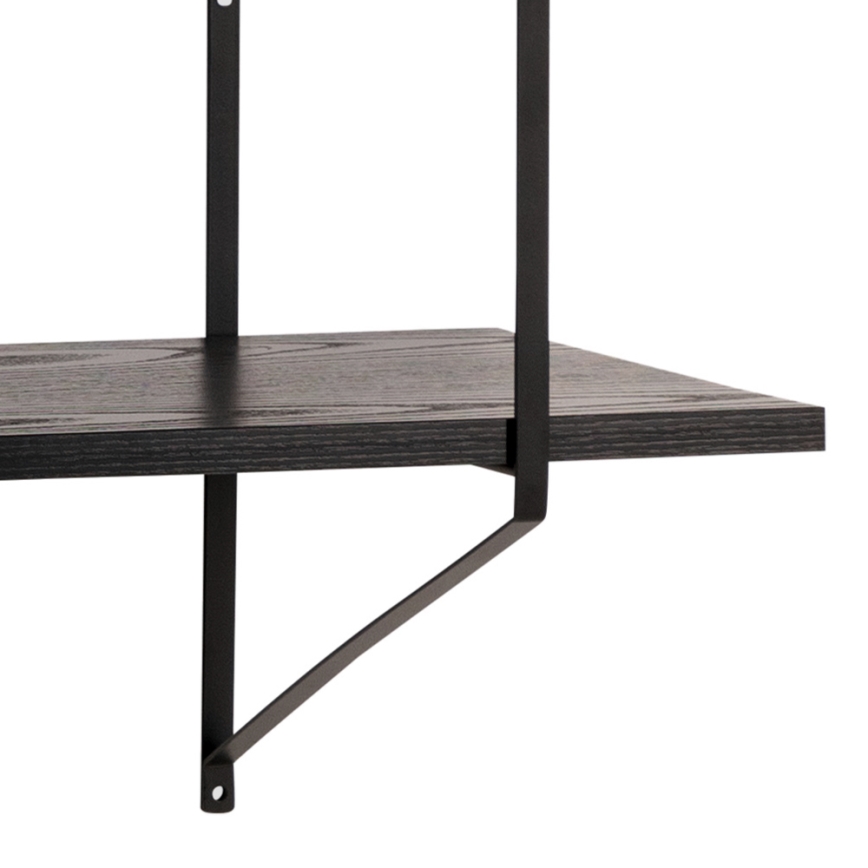 Wandregal TOCO 191x79 cm, schwarz