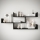 Wandregal TRIO 119x55 cm Schwarz-Graphit