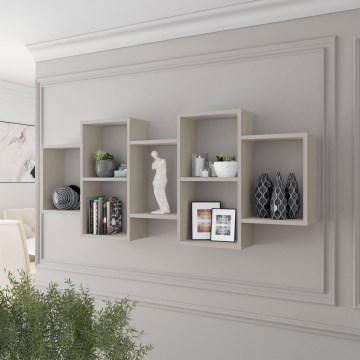Wandregal TRIO 161x65x18 cm Kaschmir