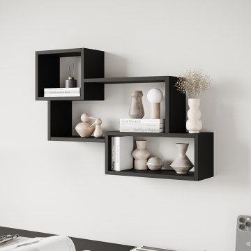 Wandregal TRIO 54x87 cm Schwarz-Graphit