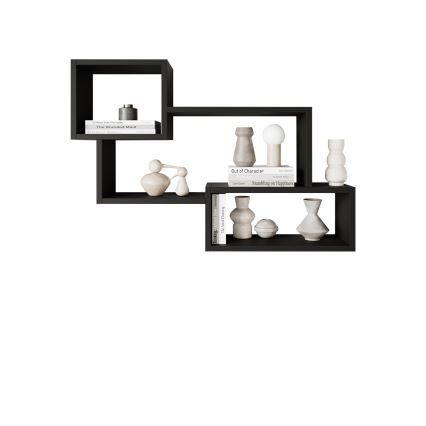 Wandregal TRIO 54x87 cm Schwarz-Graphit