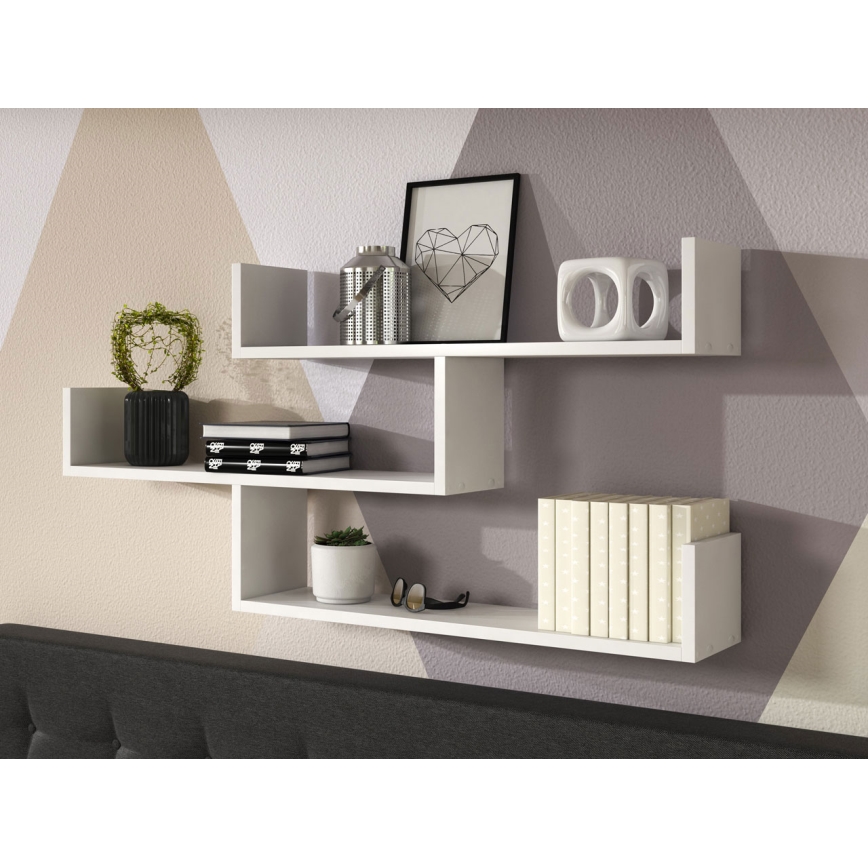 Wandregal TRIO 55x119 cm weiß