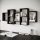 Wandregal TRIO 65x161 cm schwarz