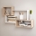 Wandregal TRIO 87x54x18 cm Sonoma-Eiche/Weiß