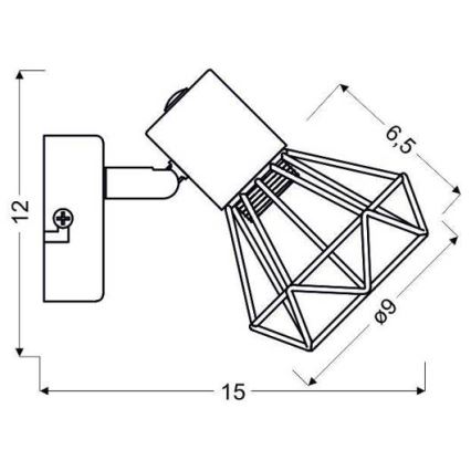 Wandscheinwerfer VERVE 1xE14/40W/230V