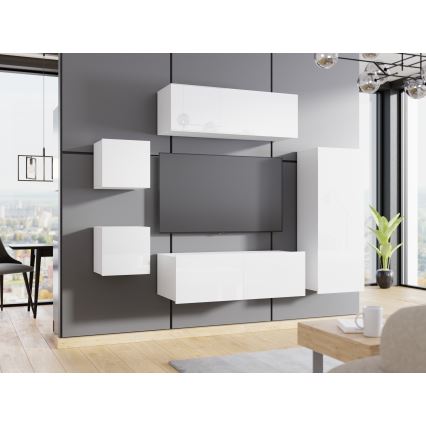 Wandschrank CALABRINI 117x45 cm weiß