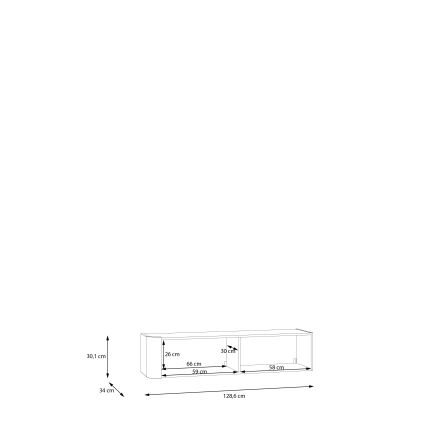 Wandschrank INAR, schwarz
