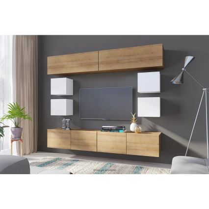 Wandschrank PAVO 34x34 cm glänzend weiß