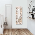 Wandspiegel 120x40 cm Blüten