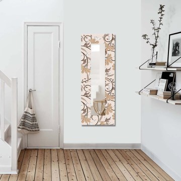 Wandspiegel 120x40 cm Blüten