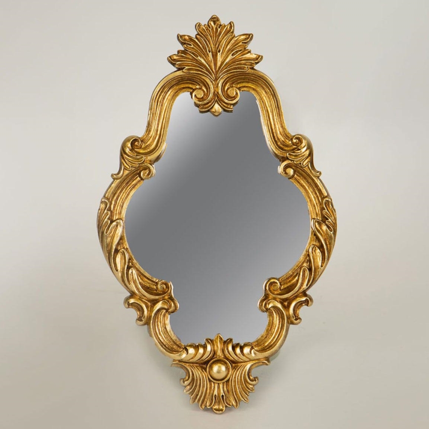 Wandspiegel 27,8x19,5 cm golden