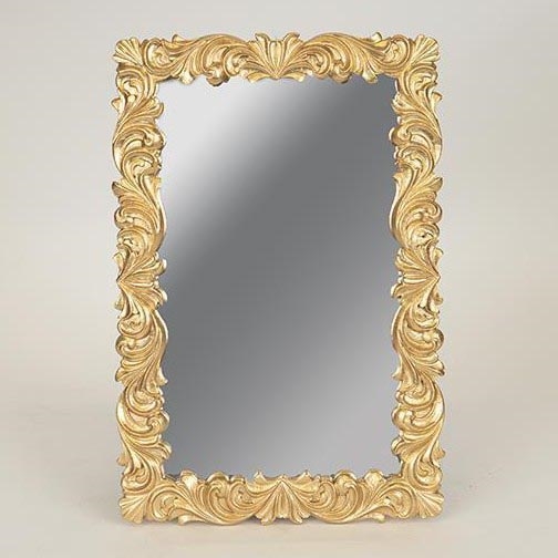 Wandspiegel 31,3x21 cm golden