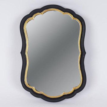 Wandspiegel 34,5x23,2 cm schwarz/golden
