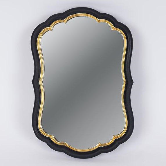 Wandspiegel 34,5x23,2 cm schwarz/golden