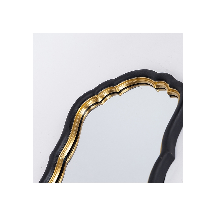 Wandspiegel 34,5x23,2 cm schwarz/golden